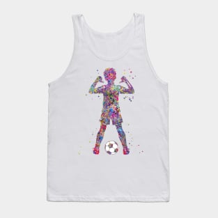 Boy Soccer Player Tank Top